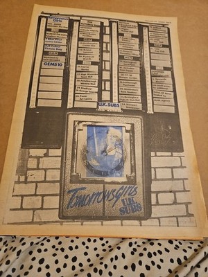 Uk Subs Original 1979 Tomorrows Girls Full Page Music Press Advert
