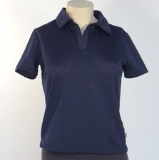 Nike Dri Fit Dark Blue Short Sleeve Stretch Athletic Shirt Womans Small S NWT