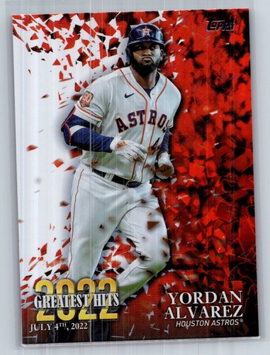 Yordan Alvarez [Red] #22GH-2 2023 Topps 2022 Greatest Hits card