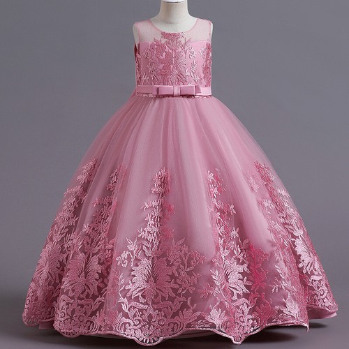 Flower Girls Party Dress Wedding Birthday Pageant Ball Gown Formal Prom Dresses - Picture 35 of 222