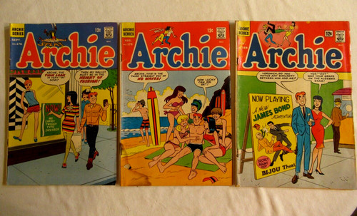 Archie  Series #159 175 176 Comics 1965-1967 Lot of 3 Silver Age