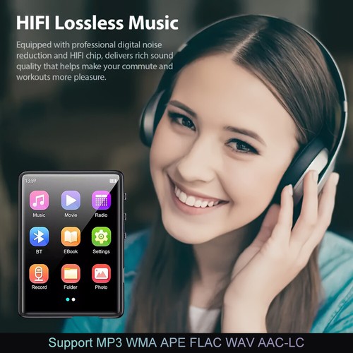 2.4" Touch Screen Bluetooth 5.3 HIFI MP3 Lossless Music Player Video FM Radio - Picture 6 of 26
