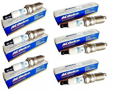(Lot of 6) Spark Plug-Performance ''Platinum'' ACDELCO Rapidfire Specialty 8 (USA)