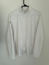 Nike Jacket Women Size L White Dri Fit Standard Fit Full Zip