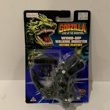 Walking GODZILLA King of the Monsters Action Playset Wind-Up Bluebird toho O23