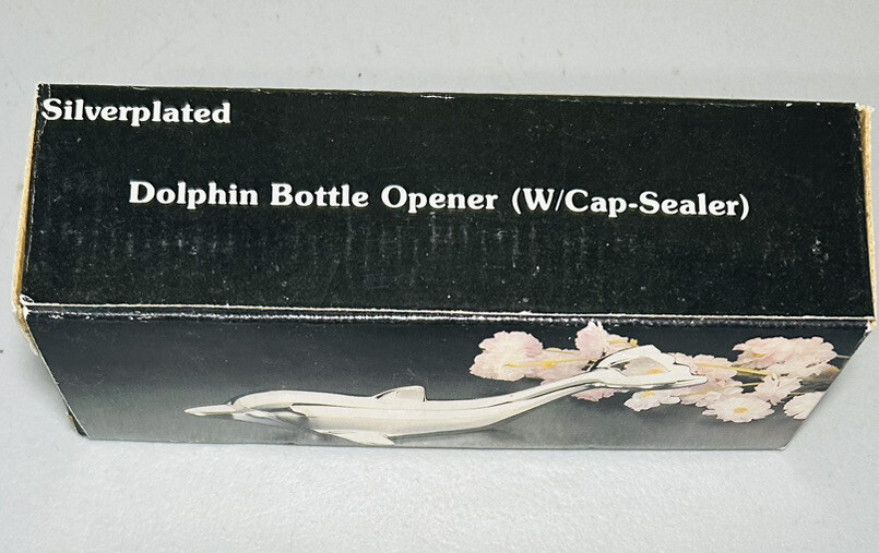 限定生産品 SHAFT SILVER WORKS Bottle Opener Vintage Dolphin Duel Bottle Opener Silver Plated Zinc Twist