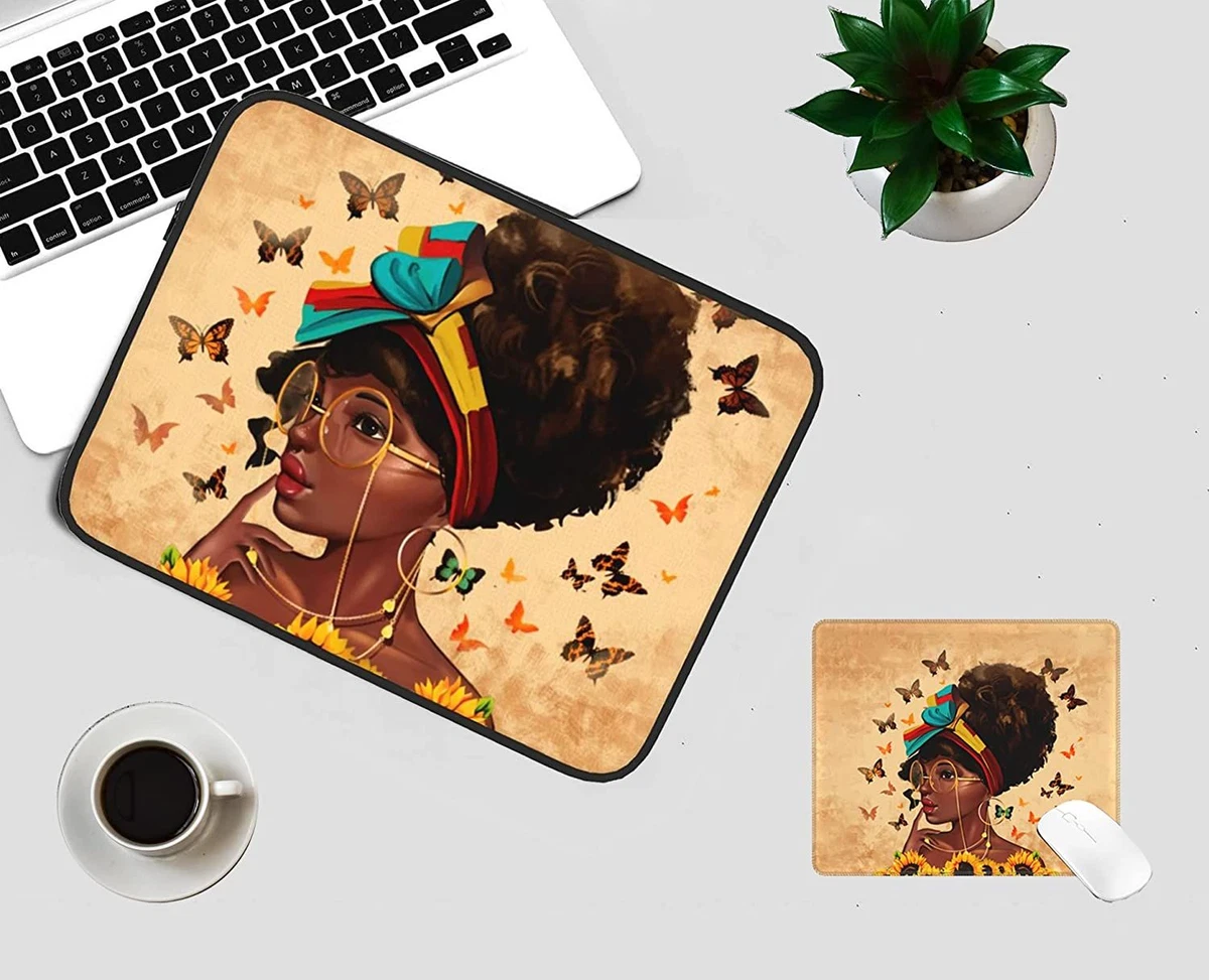 African American Afro Woman 17 inch Laptop Case Fashion 17 inch