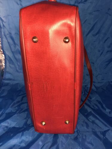 Adidas Unisex Messenger Bag RED Pre-Trefoil Logo Crossbody Vintage Retro 70s - Picture 5 of 6