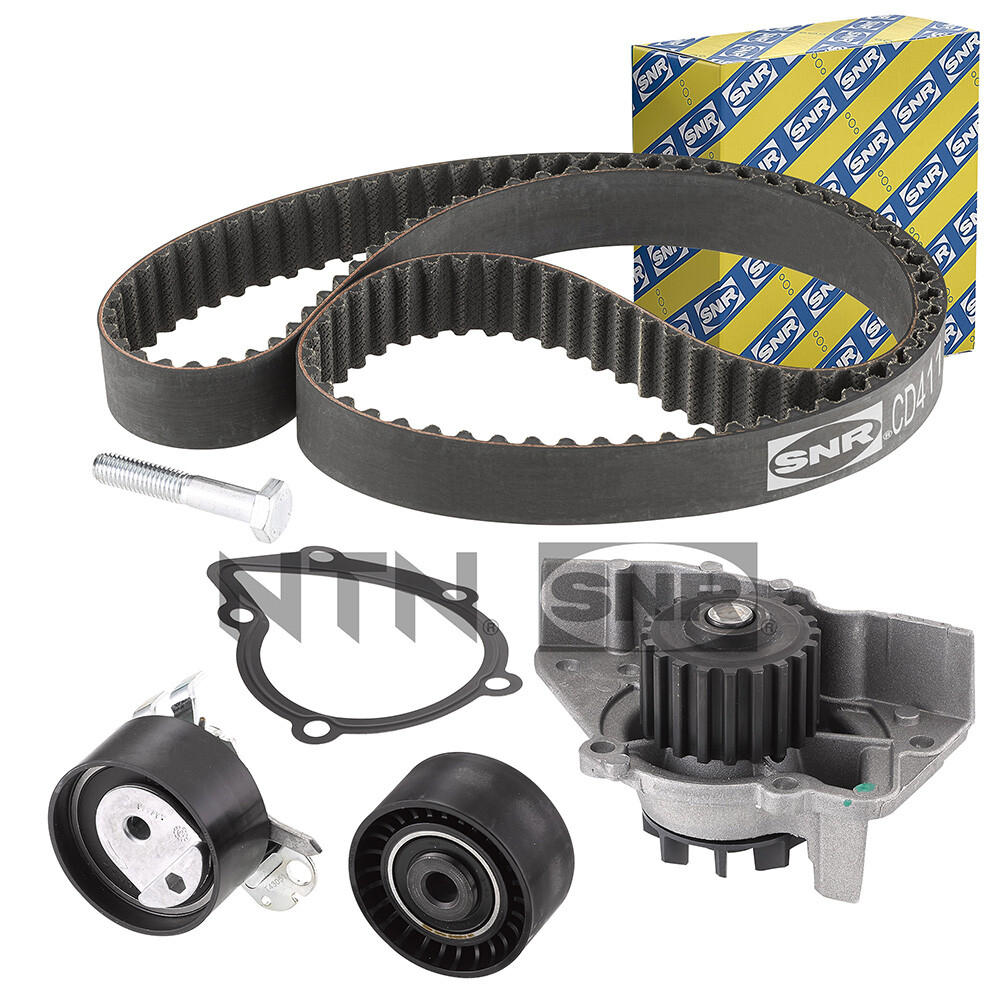 Kit de distribution avec pompe à eau SNR KDP459.370 évitez la casse moteur et les fuites