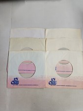 45 RPM 7" RECORD SLEEVES CO. SLEEVE 6 PACK SEE PHOTOS - 20th Century SLV78