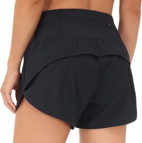 THE GYM PEOPLE Womens High Waisted Running Shorts Quick Dry Athletic Workout