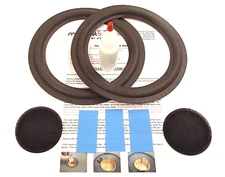 Advent Prodigy 8" Woofer Refoam Kit - Speaker Foam Repair w/ Shims & Dust Caps!