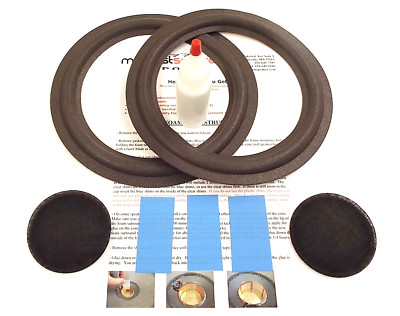 Advent Prodigy 8'' Woofer Refoam Kit - Speaker Foam Repair w/ Shims & Dust Caps!