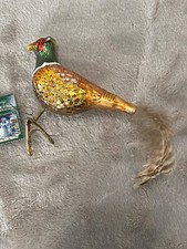 Vintage The Merck Family's Pheasant Christmas Ornament