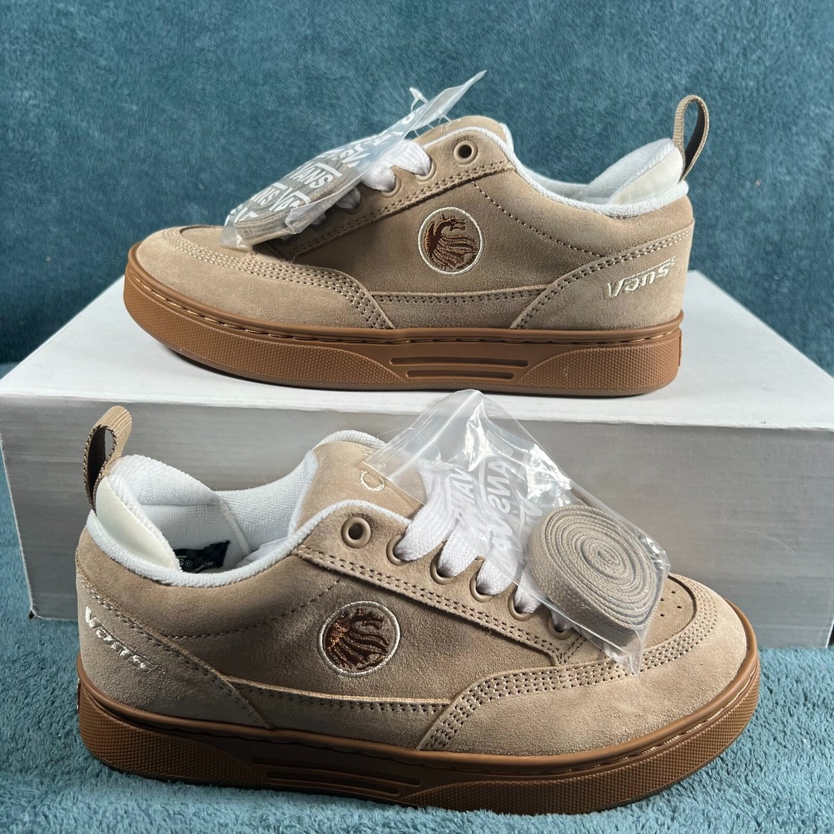 Rare VANS Cab 8 Streetwear Men's Tan Suede Lace Up Rare VANS Cab 8 Streetwear Men's Tan Suede Lace Up
