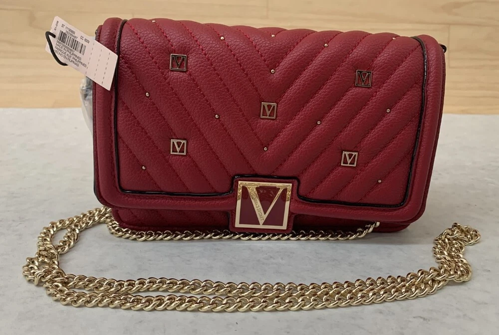 VICTORIA'S SECRET PEBBLED V-QUILT SHOULDER BAG –