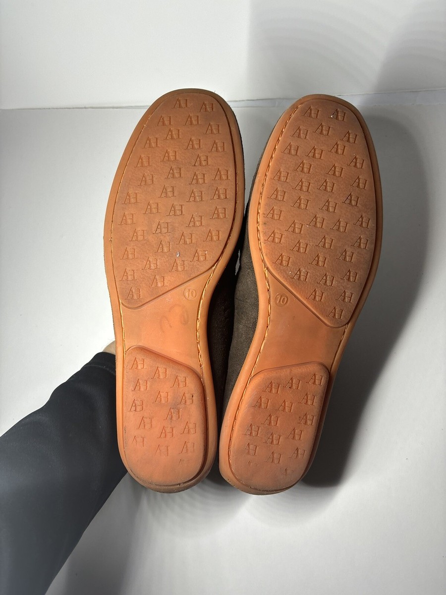 Austin Heller Mens 10 M Brown Suede Driving Moccasins Slip 
