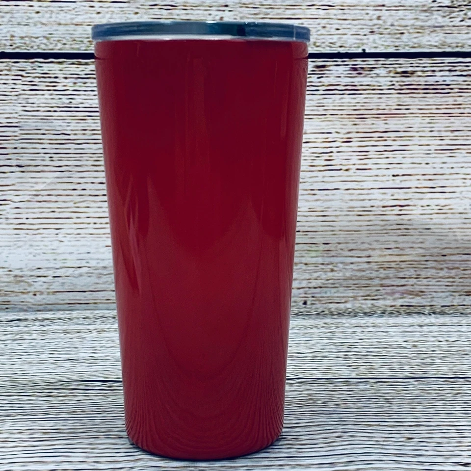 Starbucks Red Tumbler Travel Mug with Lid Stainless Steel 16 fl oz Unused - Image 2 of 4
