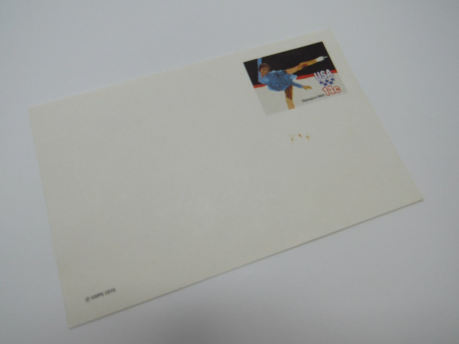 USPS Scott UX82 14c Winter Olympics VG/F (Very Good/Fine) Postal Card