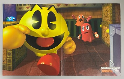 Pac Man World Computer und Videospiele 1999 Vintage Retro Pull Out Poster