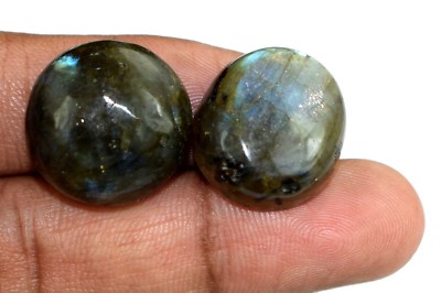 Oval Rainbow Flashy Labradorite 57.70 Ct Natural Healing Gemstone Pair