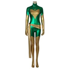 Green X-men Dark Phoenix Jean Grey Jumpsuit Cosplay Bodysuit Costume Halloween