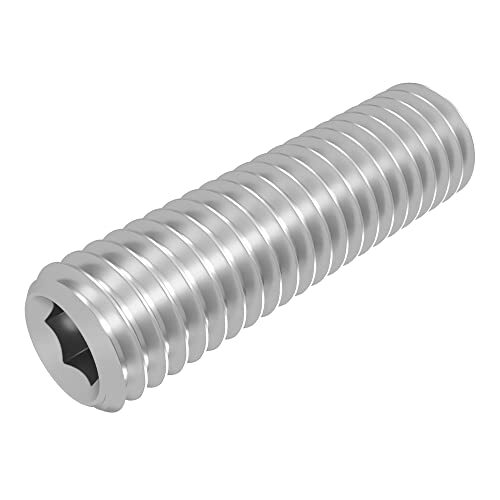 Perno filettato SECCARO con punta conica M8 x 30 mm, acciaio inox V2A VA (R4i)