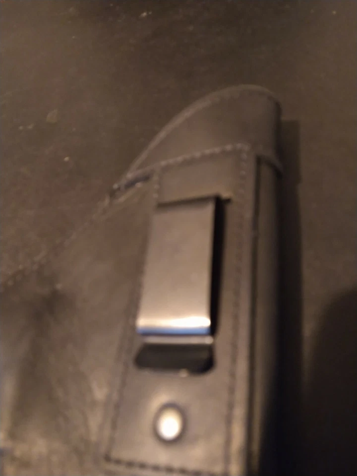 Barsony Black Leather IWB Gun Holster for Ruger Star Full Size 9mm 40 45 - Image 4 of 4