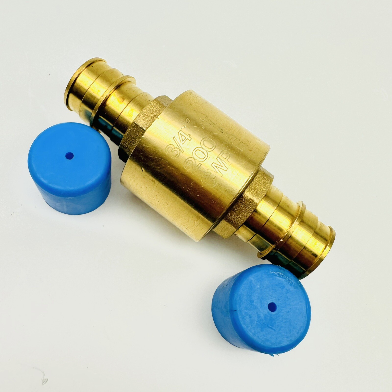 2-Pack Nibco H-10733W LF Brass In-Line Spring Check Valve 3/4" F1960 PEX