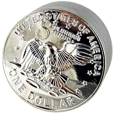 2'' US$ Grinder 3 Piece Tobacco Herb Spice Crusher USA gift for man pocket size