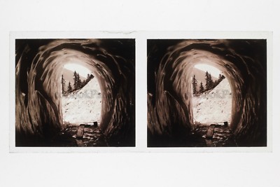 Gletscher Des Bossons Mont-Blanc Frankreich Foto E23 Stereo Platte De Verre 1927