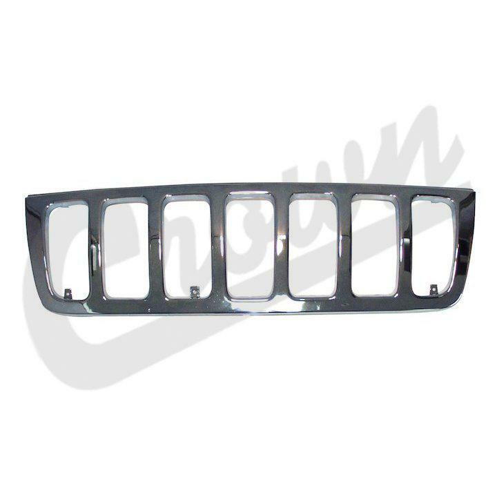 Grille de radiateur chromée idéale pour longs trajets et voyages de vacances