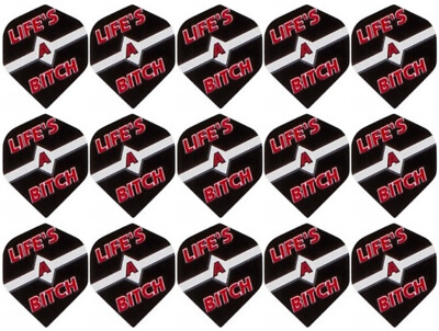 5 New Sets Metronic Standard Dart Flights   Ships w/ Tracking - Life's A B*tch