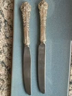 2 REED & BARTON 925 STERLING SILVER ''FRENCH RENAISSSNCE'' DINNER KNIVES