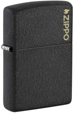 Zippo Classic Black Crackle® Zippo Logo 236ZL