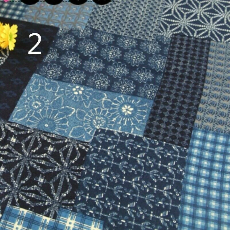 Ethnic Linen Cotton Fabric clothes Upholstery Curtain Craft Boho Splice Retro - Imagem 3 de 4