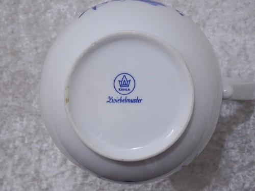 7VStqX - DDR Kahla Design Porzellan Kaffeekanne - Zwiebelmuster - Vintage - Bild 4 von 4