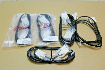 5x 2M DVI - D (M) plug to DVI-D (M) single connection monitor video cable