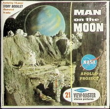 Man On The Moon NASA Apollo Project 3d View-Master 3 Reel Packet NEW SEALED