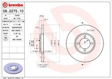 Bremsscheiben 2 Stück Scheibenbremse Brake Discs HA hinten BREMBO 08.2275.10