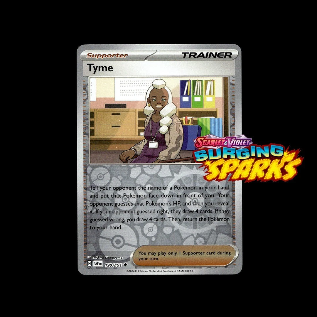 Tyme 190/191 Sv08: Surging Sparks Reverse Holo for sale online | eBay