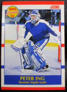 1990 Score Hockey Peter Ing #414