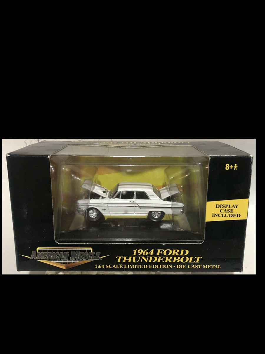 1964 Ford Fairlane Thunderbolt White 1 64 Ertl American Muscle
