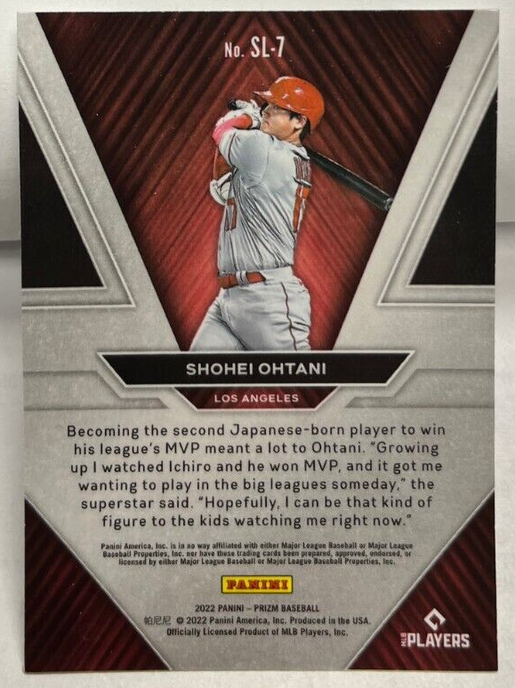 Shohei Ohtani 2022 Panini Prizm Sluggers #SL-7 - LOS ANGELES