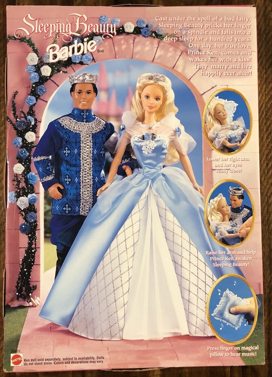 1998 Mattel Barbie Doll Sleeping Beauty Disney Edition #20489 New