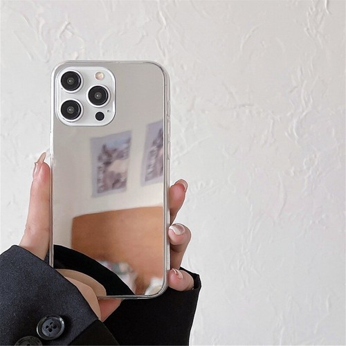 De Luxe Miroir Silicone Bumper Coque Pour iPhone 16 15 14 13 12 Pro Max 11 XR XS - Photo 9 sur 13