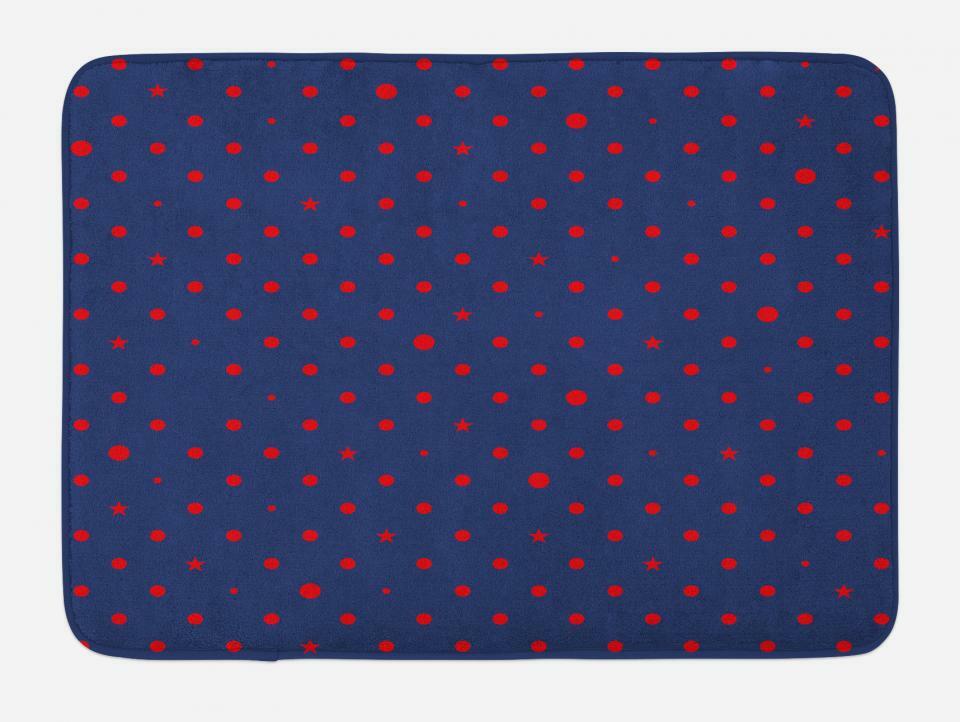 Navy Bath Mat Bathroom Decor Plush Non-Slip Mat 29.5