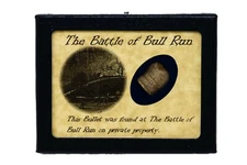 Civil War Bullet Relic from Battle of Bull Run /Manassas with Display Case & COA