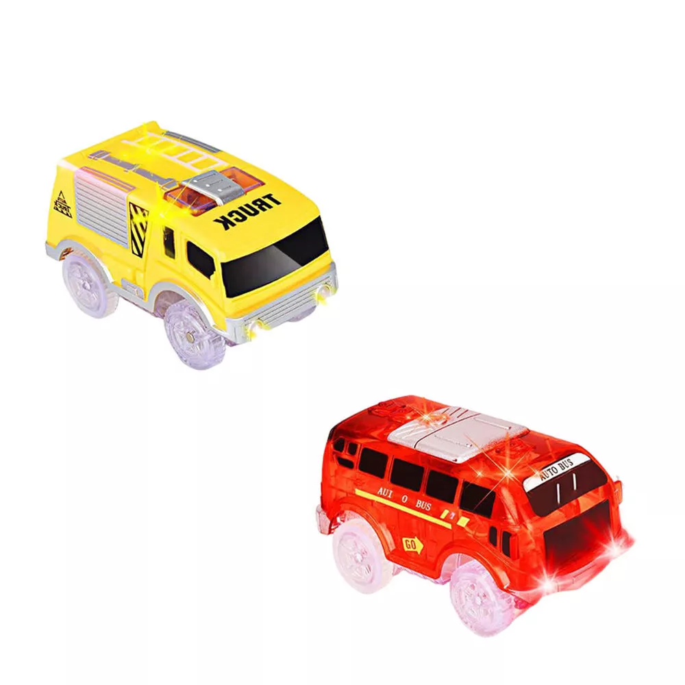 2 pièces lumière voiture de course jouets voiture de piste jouet voiture  électri