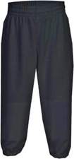 Martin Sports Youth Pull-Up Baseball/Softball Pants, Color Black